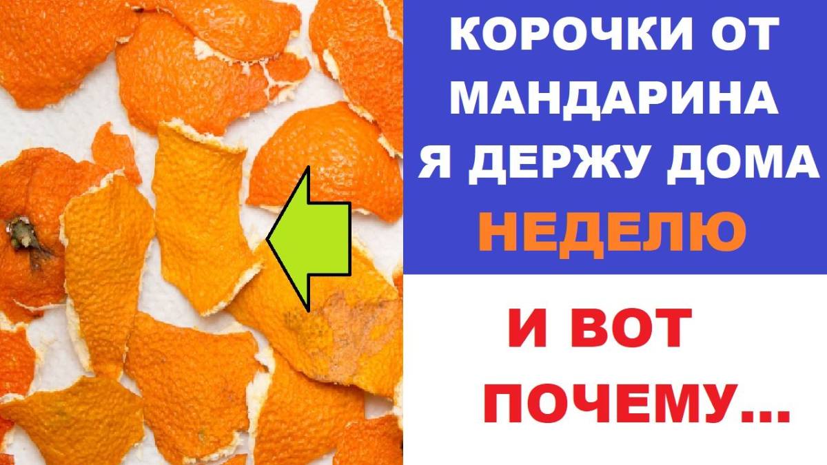 Корочки от мандарина, я держу дома неделю и вот почему...