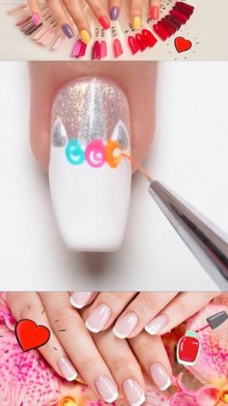 Cute Colourful  Unicorn |Nails Inspiration 2022 #Shorts