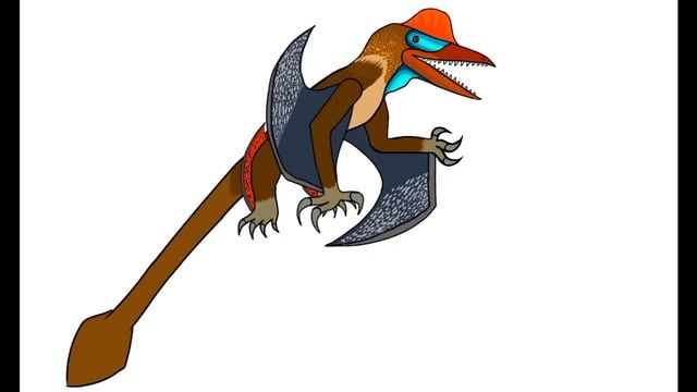 Dibujo de Kunpengopterus (El Pterosaurio con Pulgares) смотреть онлайн