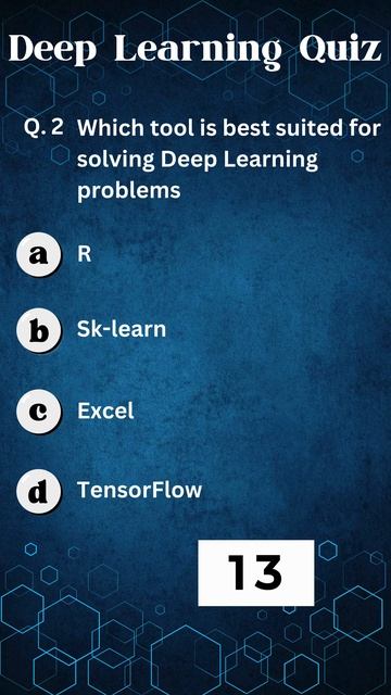 Which tool is best suited for solving Deep Learning problems