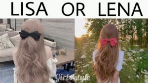 LISA OR LENA 🌸 Hairstyle  #44 |Girls style