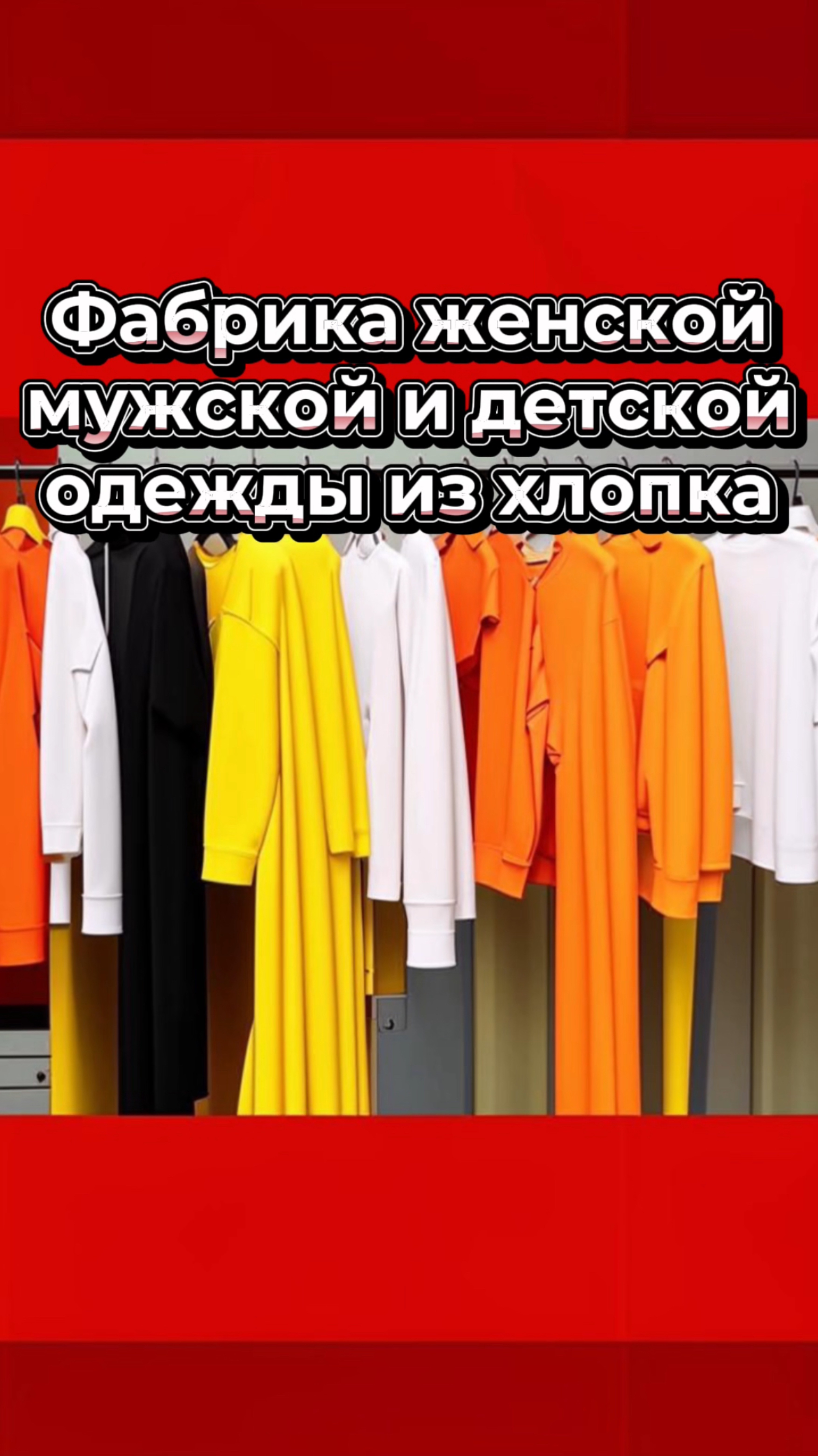 Фабрика одежды из высококачественного хлопка, от аксессуаров до футболок, свитеров и костюмов
