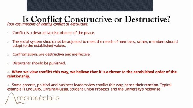 Conflict Resolution with Dr Beryl Part One