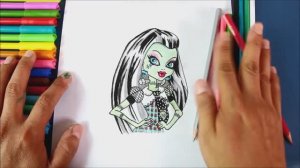 Как нарисовать ФРЭНКИ (Фрэнки Штейн) из Школы Монстров Monster High