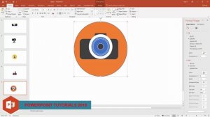 9 Camera Icon by Powerpoint 2018 - How To Make Camera Icon in Powerpoint