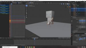 12. Анимация  персонажа в Blender