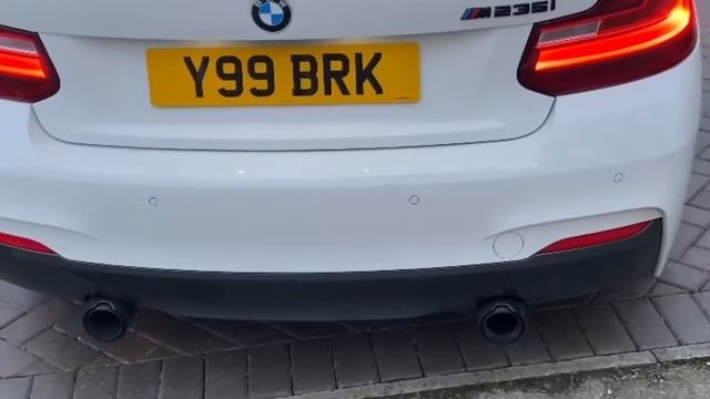 BMW M235i COBRA SPORTS CAT BEFORE AND AFTER COLD START AND REVS