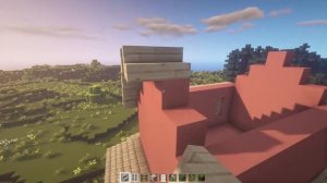 Minecraft🌺 How to build a pink house easily and simply #184