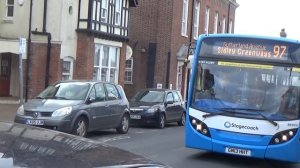 Stagecoach bus route 97 seen in Bexhill in East Sussex, 16th April 2021