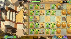 Растения против зомби 2. Прохождение уровня в пустыне