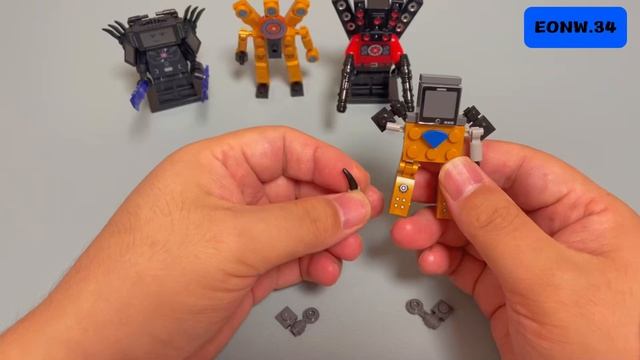 LEGO Skibidi Toilet  Titan TVMan  Titan Speakerman  Titan Cameraman  Titan Clockmen  Minifigure