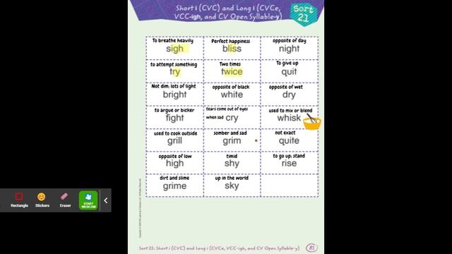Sort 21 CVVC ai, oo, ee, ea, oa   Google Slides