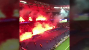 "ПОЖАР" ВО ВРЕМЯ МАТЧА! РЕАЛ МАДРИД - ПСЖ