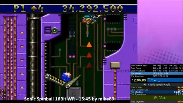Sonic Spinball Genesis Emu Any Run 04 - 22:57