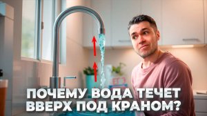 Почему ПОД КРАНОМ вода течёт ВВЕРХ?