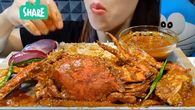ASMR EATING SEA FOODS ,WHITE RICE ,RAMEN NOODLES ,KIMCHI ,FAST EATING MUKBANG /EATING SOUND