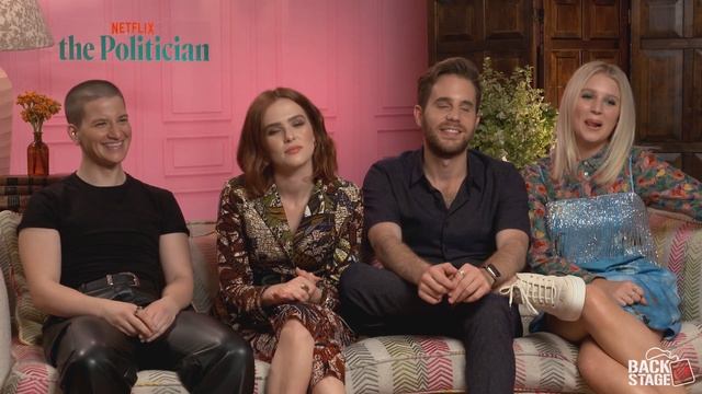 THE POLITICIAN Interviews: Ben Platt Zoey Deutch Laura Dreyfuss  Lucy Boynton  Netflix Original
