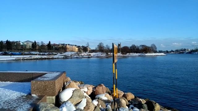 Хельсинки - парк, солнечная погода, набержная - октябрь смотреть онлайн