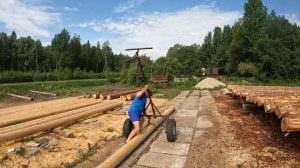 Захваты для брёвен. Как переносить брёвна и дрова.