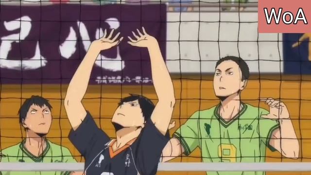 HAIKYUU!! CHARACTERS REACTING TO HINATA AND KAGEYAMA'S QUICK ATTACK смотреть онлайн
