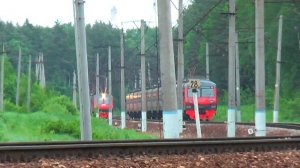 ЭД4М-0428 и ЭД4М-0321 на участке Опалиха-Красногорская.