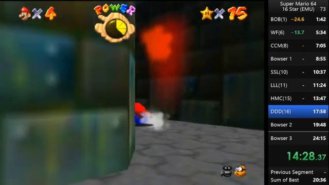 Super Mario 64|16 Star Route (Emu) 23:52 смотреть онлайн