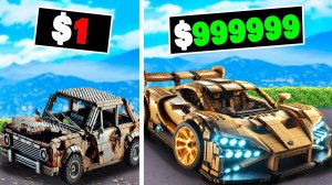 ПРОКАЧАЛ ТАЧКУ НУБА ЗА $1 ДО $1,000,000 В GTA 5