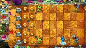 Прошли 10 уровень в игре зомби против растений 2