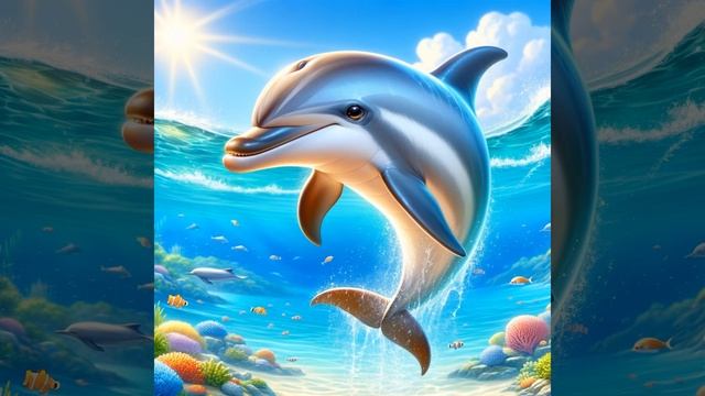 The Common Dolphin Delphinus delphis Song for Kids  Nursery Rhymes Educational