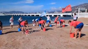 В Геленджике сегодня массово обливались ледяной водой 💦🥶💪