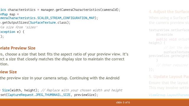 How to Set the Camera Size on a Preview View Layer