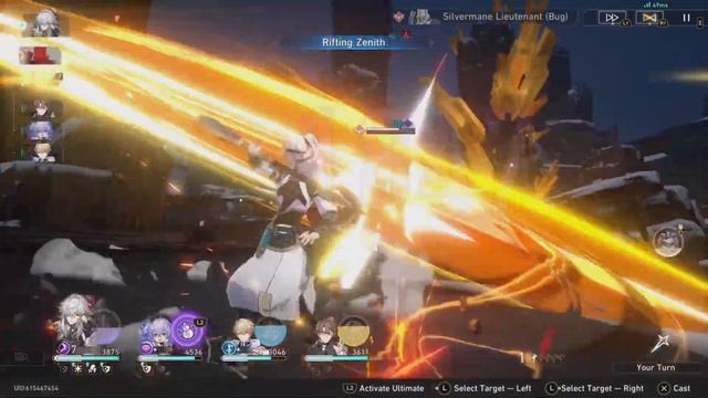 Honkai StarRail Gameplay - Fighting Gepard in Simulated universe world 3