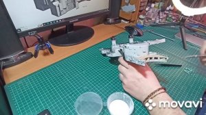 Реставрация и сборка модели линкора Бисмарк. часть 31. имитация брезента.