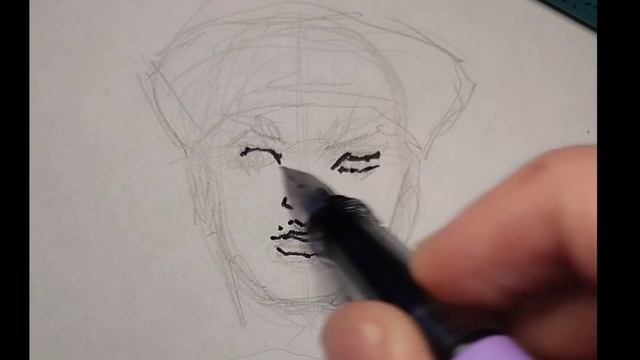 как рисовать в стиле джоджо: голова 2часть