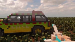 Обзор на карту "Jurassic Park AI Pack" в Teardown