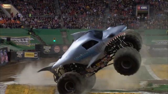 Megalodon Monster Truck Save  Monster Jam World Finals 2017