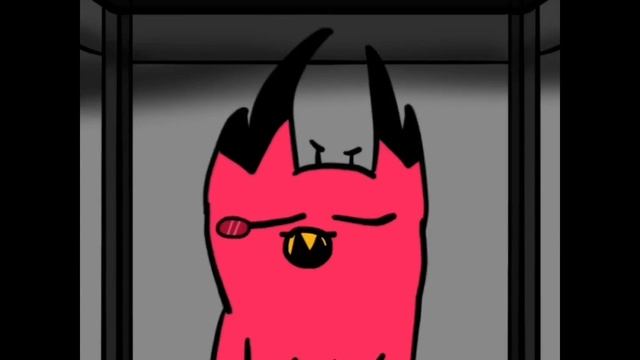Cursed Alastor Cat animation - Get the f*ck off my porch cat doorbell meme animatic смотреть онлайн