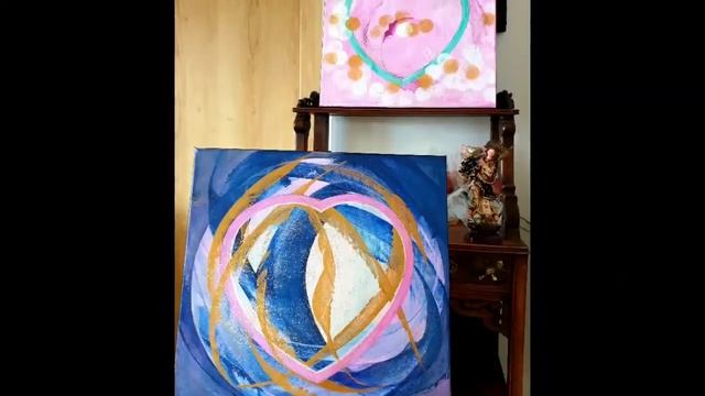 Františka Janečková terapeutka, Obraz, Svěží láska 2020 akryl plátno 40 x 40 cm N1028 смотреть онлайн