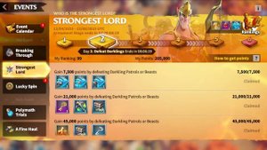 Strongest Lord Event - DAY 2 : Call of Dragons!