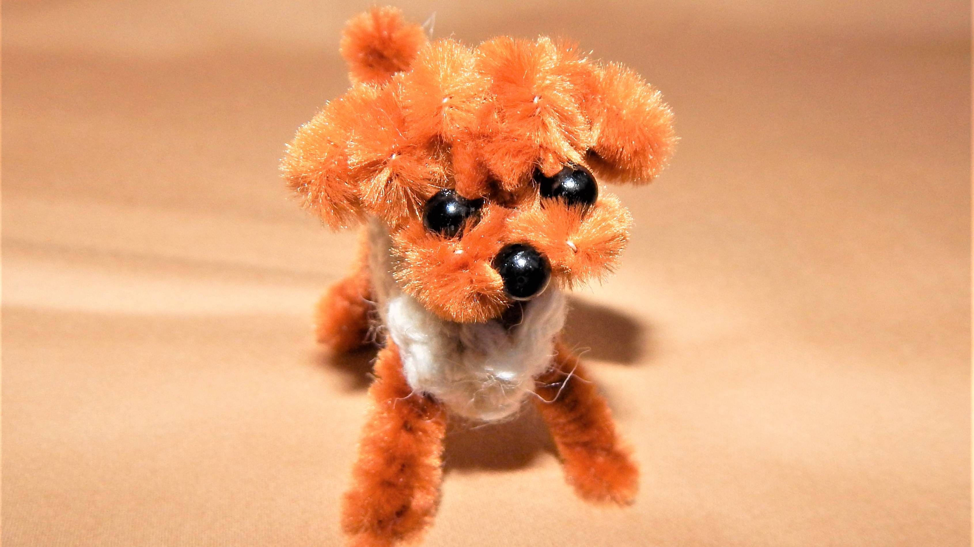 Собачка из синельной проволоки