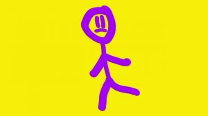 Фиолетовый человек бежит футаж