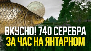 Приятный фарм на Янтарном (740 серебра за час) ● Русская рыбалка 4 ● Перчик РР4