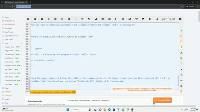 c mo descargar e instalar python y sublime text 3 windows 10 смотреть онлайн