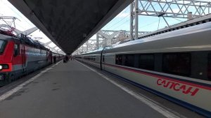 Сапсан! Отправление ЭВС1-09 "Сапсан" №781/782 Санкт-Петербург - Москва!
