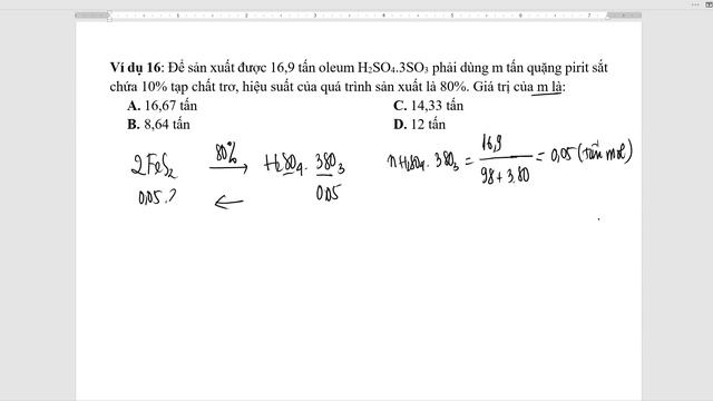 Ví dụ 16: Để sản xuất được 16,9 tấ смотреть онлайн