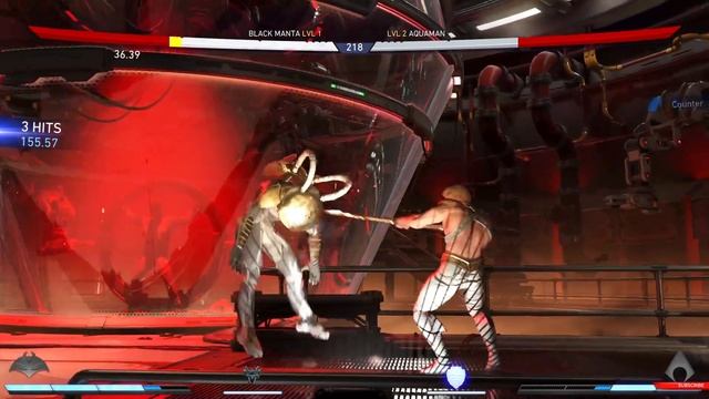 BLACK MANTA VS AQUAMAN  GOD MODE  INJUSTICE 2