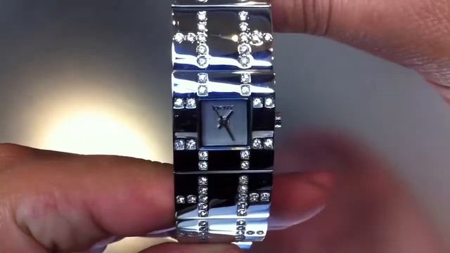 Women's DKNY Crystallized Steel Bangle Watch NY3665 смотреть онлайн