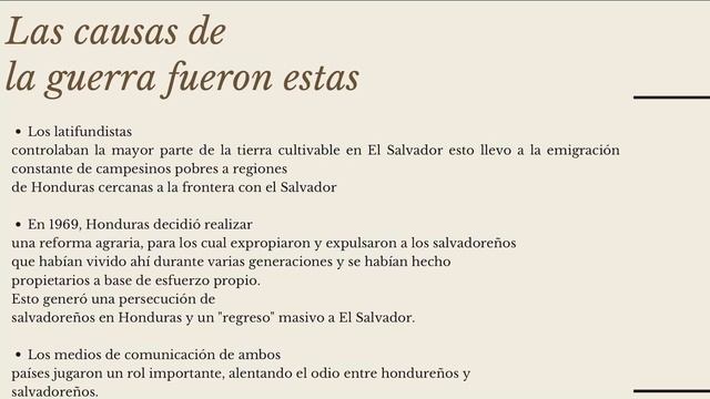 Causas y consecuencias de la guerra entre El Salvador y Honduras смотреть онлайн