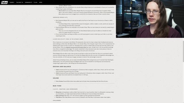 Repair Kits & Camera | FALLOUT 76 - Patch 8.5 Overview [23rd April 2019] смотреть онлайн