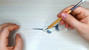 Учим морских животных! Мир морских животных! Как сделать фигурку кита из пластилина